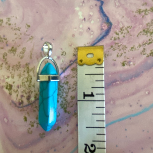 Blue Howlite Chakra Point Pendant - Picture 3 of 3